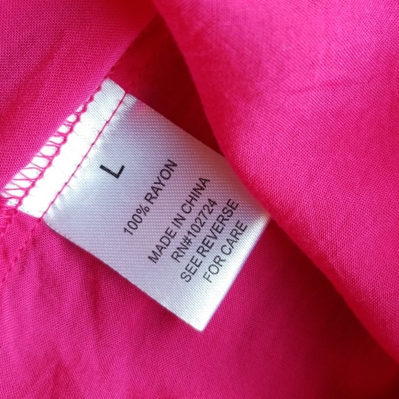 Grand & Greene Large Bright Pink Casual Work Top - Picture 6 of 8